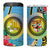 Vanuatu Malampa Fiji Day 4 in 1 Can Cooler Tumbler Happy 10 October With Maps Tropical Flowers