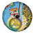 Vanuatu Malampa Fiji Day Spare Tire Cover Happy 10 October With Maps Tropical Flowers