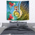 Vanuatu Malampa Fiji Day Tapestry Happy 10 October With Maps Tropical Flowers