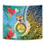 Vanuatu Malampa Fiji Day Tapestry Happy 10 October With Maps Tropical Flowers