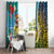 Vanuatu Malampa Fiji Day Window Curtain Happy 10 October With Maps Tropical Flowers