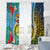 Vanuatu Malampa Fiji Day Window Curtain Happy 10 October With Maps Tropical Flowers