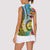 Vanuatu Malampa Fiji Day Women Sleeveless Polo Shirt Happy 10 October With Maps Tropical Flowers