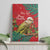 Personalised New Zealand Kakapo Christmas Canvas Wall Art Meri Kirihimete Silver Fern Mix Pohutukawa