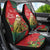 Personalised New Zealand Kakapo Christmas Car Seat Cover Meri Kirihimete Silver Fern Mix Pohutukawa