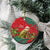 Personalised New Zealand Kakapo Christmas Ceramic Ornament Meri Kirihimete Silver Fern Mix Pohutukawa