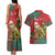 Personalised New Zealand Kakapo Christmas Couples Matching Tank Maxi Dress and Hawaiian Shirt Meri Kirihimete Silver Fern Mix Pohutukawa