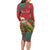 Personalised New Zealand Kakapo Christmas Family Matching Long Sleeve Bodycon Dress and Hawaiian Shirt Meri Kirihimete Silver Fern Mix Pohutukawa