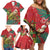 Personalised New Zealand Kakapo Christmas Family Matching Off Shoulder Short Dress and Hawaiian Shirt Meri Kirihimete Silver Fern Mix Pohutukawa