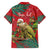 Personalised New Zealand Kakapo Christmas Family Matching Puletasi and Hawaiian Shirt Meri Kirihimete Silver Fern Mix Pohutukawa