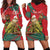 Personalised New Zealand Kakapo Christmas Hoodie Dress Meri Kirihimete Silver Fern Mix Pohutukawa