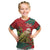 Personalised New Zealand Kakapo Christmas Kid T Shirt Meri Kirihimete Silver Fern Mix Pohutukawa