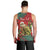 Personalised New Zealand Kakapo Christmas Men Tank Top Meri Kirihimete Silver Fern Mix Pohutukawa