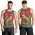 Personalised New Zealand Kakapo Christmas Men Tank Top Meri Kirihimete Silver Fern Mix Pohutukawa