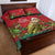 Personalised New Zealand Kakapo Christmas Quilt Bed Set Meri Kirihimete Silver Fern Mix Pohutukawa