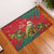 Personalised New Zealand Kakapo Christmas Rubber Doormat Meri Kirihimete Silver Fern Mix Pohutukawa