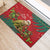 Personalised New Zealand Kakapo Christmas Rubber Doormat Meri Kirihimete Silver Fern Mix Pohutukawa