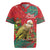 Personalised New Zealand Kakapo Christmas Rugby Jersey Meri Kirihimete Silver Fern Mix Pohutukawa