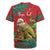 Personalised New Zealand Kakapo Christmas Rugby Jersey Meri Kirihimete Silver Fern Mix Pohutukawa