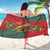 Personalised New Zealand Kakapo Christmas Sarong Meri Kirihimete Silver Fern Mix Pohutukawa