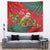 Personalised New Zealand Kakapo Christmas Tapestry Meri Kirihimete Silver Fern Mix Pohutukawa