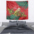 Personalised New Zealand Kakapo Christmas Tapestry Meri Kirihimete Silver Fern Mix Pohutukawa