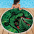 New Zealand Gecko Christmas Beach Blanket Meri Kirihimete Paua Shell Mix Pohutukawa