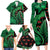 New Zealand Gecko Christmas Family Matching Long Sleeve Bodycon Dress and Hawaiian Shirt Meri Kirihimete Paua Shell Mix Pohutukawa