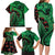 New Zealand Gecko Christmas Family Matching Long Sleeve Bodycon Dress and Hawaiian Shirt Meri Kirihimete Paua Shell Mix Pohutukawa