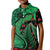 New Zealand Gecko Christmas Kid Polo Shirt Meri Kirihimete Paua Shell Mix Pohutukawa