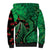 New Zealand Gecko Christmas Sherpa Hoodie Meri Kirihimete Paua Shell Mix Pohutukawa