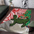 Personalised New Zealand Tuatara Christmas Area Rug Meri Kirihimete Aotearoa Maori Mix Pohutukawa