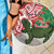 Personalised New Zealand Tuatara Christmas Beach Blanket Meri Kirihimete Aotearoa Maori Mix Pohutukawa