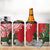 Personalised New Zealand Tuatara Christmas 4 in 1 Can Cooler Tumbler Meri Kirihimete Aotearoa Maori Mix Pohutukawa