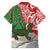 Personalised New Zealand Tuatara Christmas Family Matching Off The Shoulder Long Sleeve Dress and Hawaiian Shirt Meri Kirihimete Aotearoa Maori Mix Pohutukawa