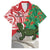 Personalised New Zealand Tuatara Christmas Family Matching Off Shoulder Maxi Dress and Hawaiian Shirt Meri Kirihimete Aotearoa Maori Mix Pohutukawa