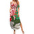 Personalised New Zealand Tuatara Christmas Family Matching Summer Maxi Dress and Hawaiian Shirt Meri Kirihimete Aotearoa Maori Mix Pohutukawa