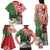 Personalised New Zealand Tuatara Christmas Family Matching Tank Maxi Dress and Hawaiian Shirt Meri Kirihimete Aotearoa Maori Mix Pohutukawa