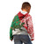 Personalised New Zealand Tuatara Christmas Kid Hoodie Meri Kirihimete Aotearoa Maori Mix Pohutukawa