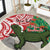 Personalised New Zealand Tuatara Christmas Round Carpet Meri Kirihimete Aotearoa Maori Mix Pohutukawa