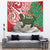 Personalised New Zealand Tuatara Christmas Tapestry Meri Kirihimete Aotearoa Maori Mix Pohutukawa