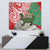 Personalised New Zealand Tuatara Christmas Tapestry Meri Kirihimete Aotearoa Maori Mix Pohutukawa