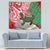 Personalised New Zealand Tuatara Christmas Tapestry Meri Kirihimete Aotearoa Maori Mix Pohutukawa