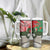 Personalised New Zealand Tuatara Christmas Tumbler With Handle Meri Kirihimete Aotearoa Maori Mix Pohutukawa