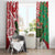 Personalised New Zealand Tuatara Christmas Window Curtain Meri Kirihimete Aotearoa Maori Mix Pohutukawa