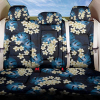 Blue Tropical Hawaii Back Car Seat Cover Seamless Monstera Plumeria Hawaiian Pattern LT14 One Size Blue - Polynesian Pride