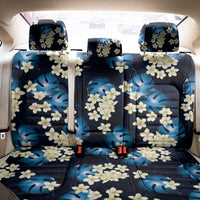 Blue Tropical Hawaii Back Car Seat Cover Seamless Monstera Plumeria Hawaiian Pattern LT14 - Polynesian Pride