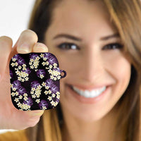 Purple Tropical Hawaii AirPods Case Seamless Monstera Plumeria Hawaiian Pattern LT14 - Polynesian Pride