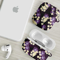 Purple Tropical Hawaii AirPods Case Seamless Monstera Plumeria Hawaiian Pattern LT14 - Polynesian Pride