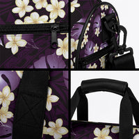 Purple Tropical Hawaii Duffle Bag Seamless Monstera Plumeria Hawaiian Pattern